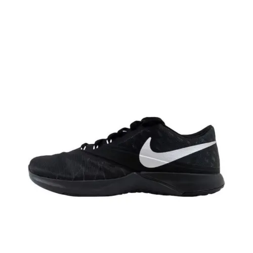 Nike Lite Trainer 4 Амортизация Износостойкие Низкие Кроссовки для Тренировок Унисекс Черные