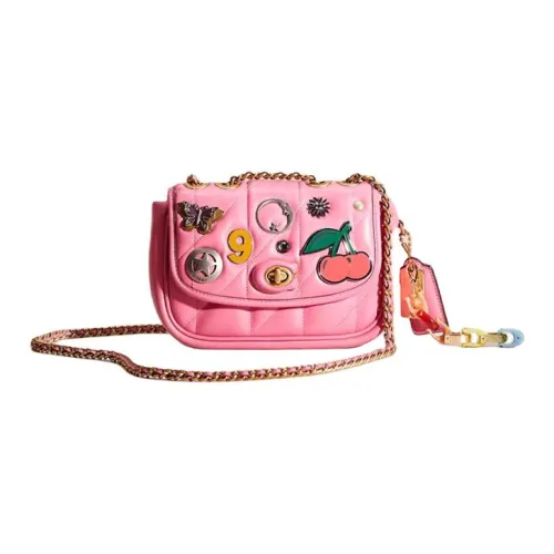 COACH Pillow Madison Напп Кожа Сумка через плечо Сумка на плечо Стандартная Женская Розовая