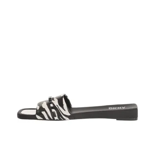 DKNY Шлепанцы Женские Черный Белый