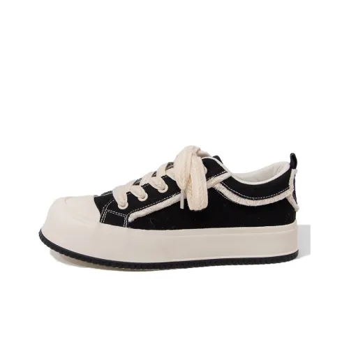 Feiyue Canvas Shoes Low Top Black Women's