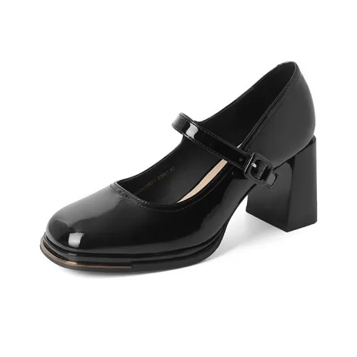JOSINY Грубый каблук Мэри Джейн Женские обувь