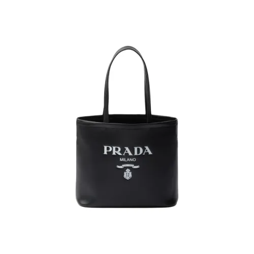PRADA Кожа Тоут Сумка Сумка для покупок Сумка через плечо Сумка Маленькая Женская Черная