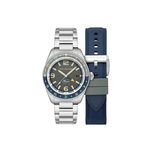 SPINNAKER Автоматический механический механизм Мужские часы FLEUSS Collection 43mm*43mm*13mm Серый