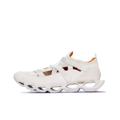 Mizuno PRO WAVE PROPHECY STRAP Устойчивый к истиранию Дышащий Низкий Топ Повседневная Обувь Унисекс Белый