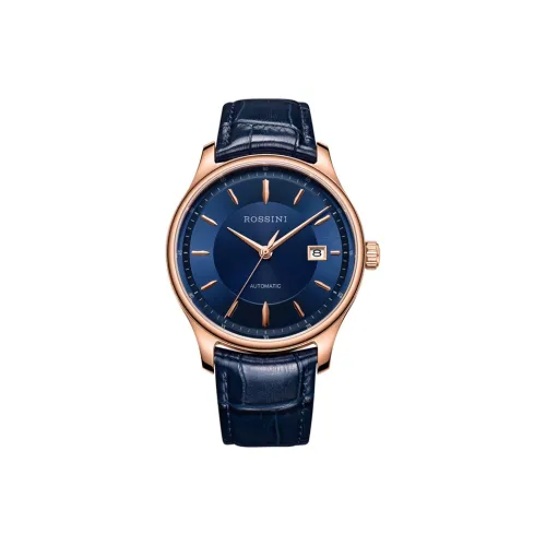 ROSSINI Механический механизм Мужские часы Enlightenment Collection 41mm*41mm*11,1mm Синий