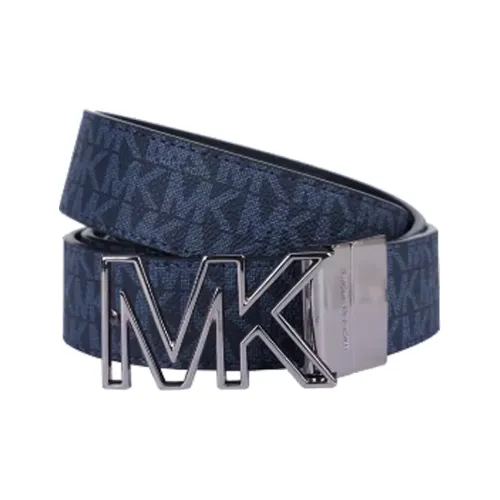 MICHAEL KORS Полиэстер Ремни Мужской Синий Ширина 3,3 см