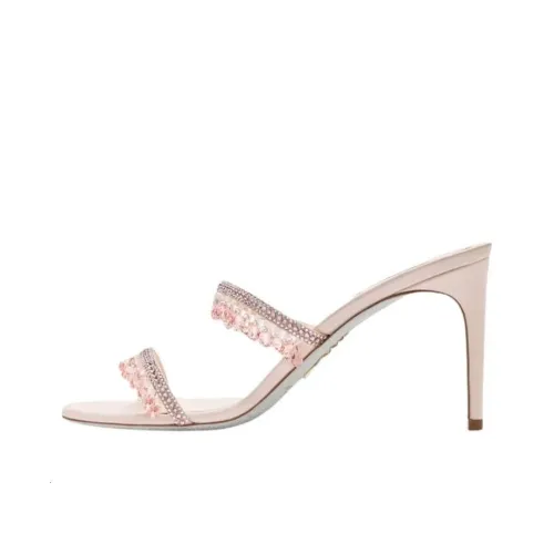 RENE CAOVILLA Туфли на высоком каблуке 8 см Женские Розовые