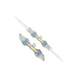 Телескопический Блестящий розовый меч Серебряный