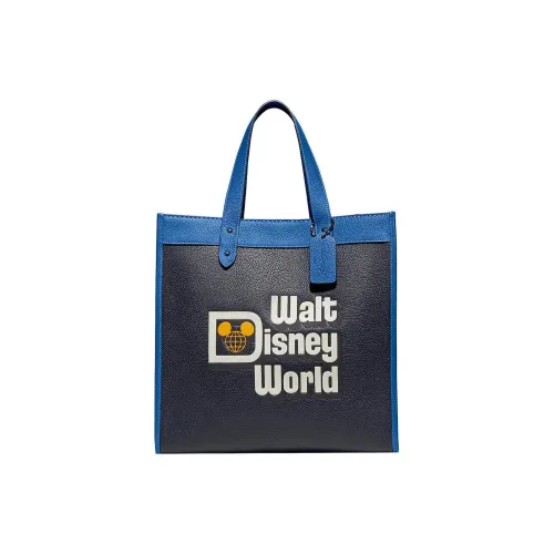 COACH Disney Field Leather Tote Bag Shopping Bag Portable Crossbody Bag Shoulder Bag Large Unisex