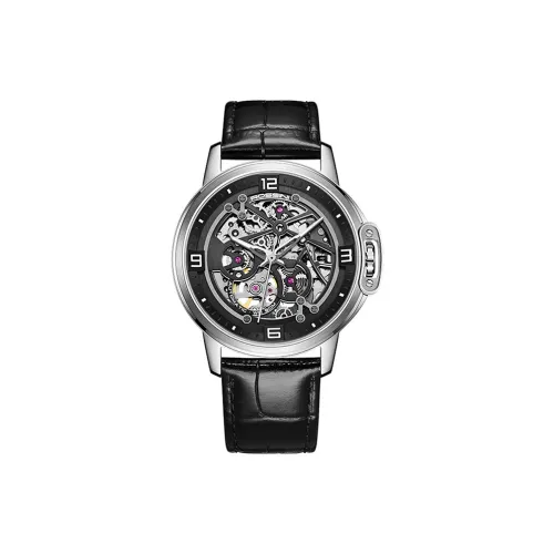 ROSSINI Механический механизм Мужские часы Medallion Collection 42мм*42мм*12мм Черные