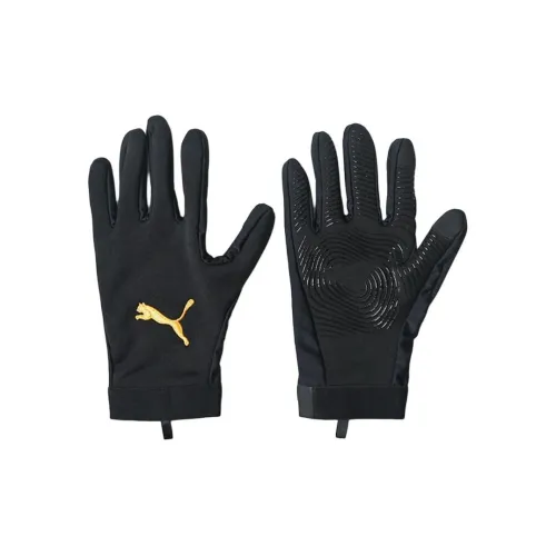 PUMA Тыльная сторона руки 93% полиэстер с спандексом, Пальма 93% полиэстер с спандексом, Материал патча 82% полиамид, 18% эластан, Спортивные перчатки, Черный, Мужской