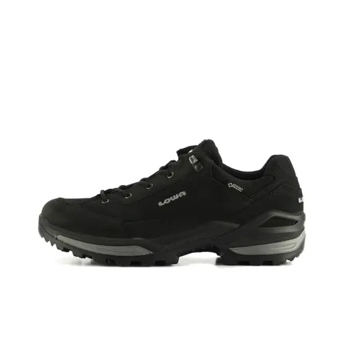 Lowa Slip-Resistant Abrasion-Resistant Waterproof Low-Top Streetwear Men's Black Лова Слип-Резистент Устойчивый к Износу Водонепроницаемый Низкий Топ Уличная Обувь Мужская Черная