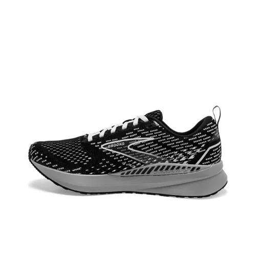 Brooks Levitate GTS Амортизаторы Slip-resistant устойчивые к истиранию Низкий топ Повседневные беговые кроссовки Женские Черный Серый