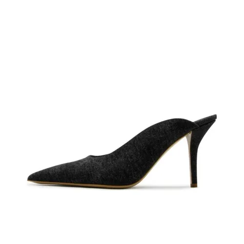 GIA BORGHINI Домашние тапочки 8,5 см Женские Черные