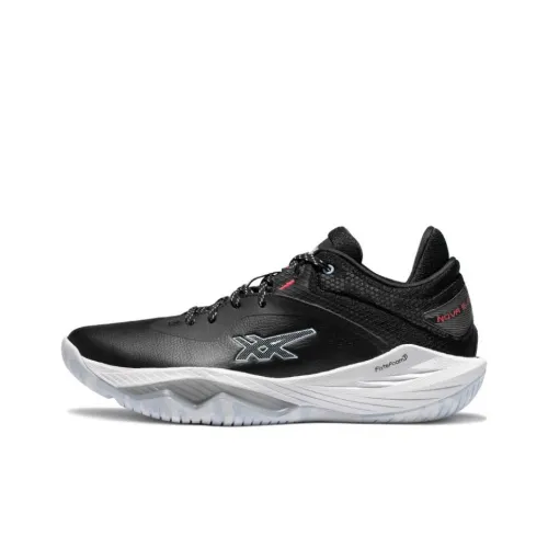 ASICS Nova Surge 1 Low Устойчивый к истиранию Дышащий Низкий Топ Баскетбольные кроссовки Мужской Черный Белый