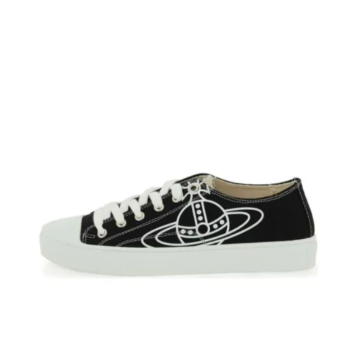Vivienne Westwood Canvas Shoes Low Top Black Women's
