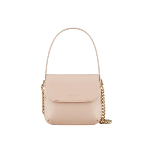 GIORGIO ARMANI Сумка через плечо из коровьей кожи маленькая женская телесного цвета