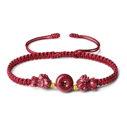 AKAK Синтетический цвет киновари браслеты унисекс