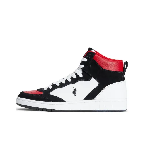 Polo Ralph Lauren Скейтборд Кроссовки High Топ Черный/Белый Мужской