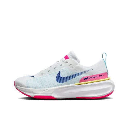 Nike Invincible 3 Устойчивый к истиранию Низкий Топ Повседневные Тренировочные Беговые кроссовки Женские Белый Синий Красный