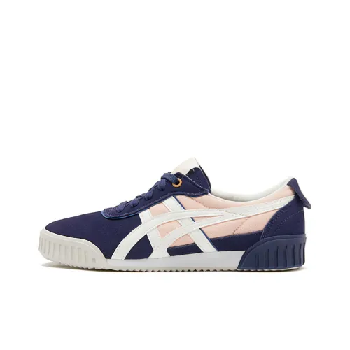 Onitsuka Tiger Delegation F Low Топ Скейтборд Кроссовки Женские Синие Розовые