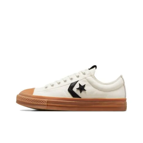 Converse Star Игрок 76 Скейтборд Кроссовки Низкие Топ Белый Цапля/Жевательная резина Мед/Черный Унисекс