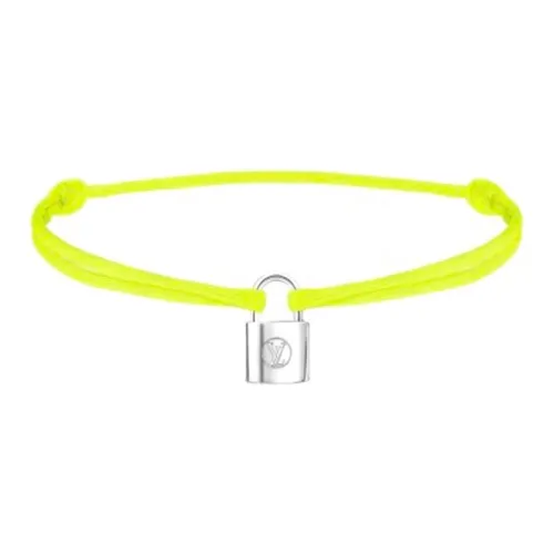 LOUIS VUITTON Серебряные браслеты унисекс неоновый желтый