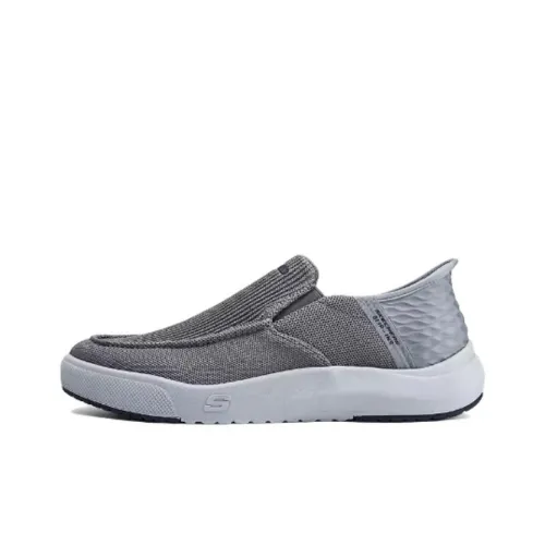 Skechers Street Series Slip Ins Hands Бесплатно Технология Низкий Топ Casual Мужской Серый