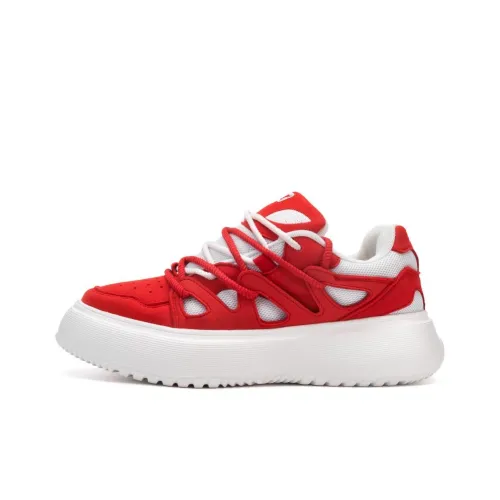 SPHU Низкие кроссовки для скейтбординга унисекс красные