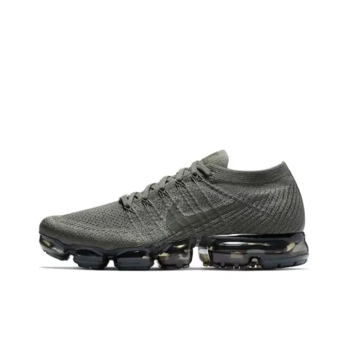 Nike Air Vapormax Амортизация Износостойкие Низкие Кроссовки для тренировок Мужские Темно-хаки Серый