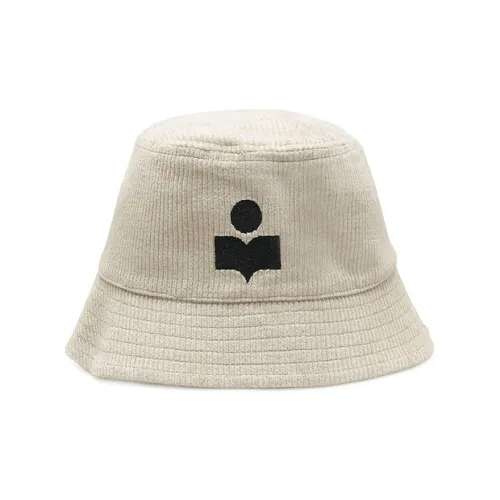 ISABEL MARANT Cotton Bucket Hats Унисекс Бежевый
