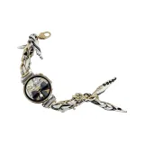 Золотая цепочка с цветочными полосами