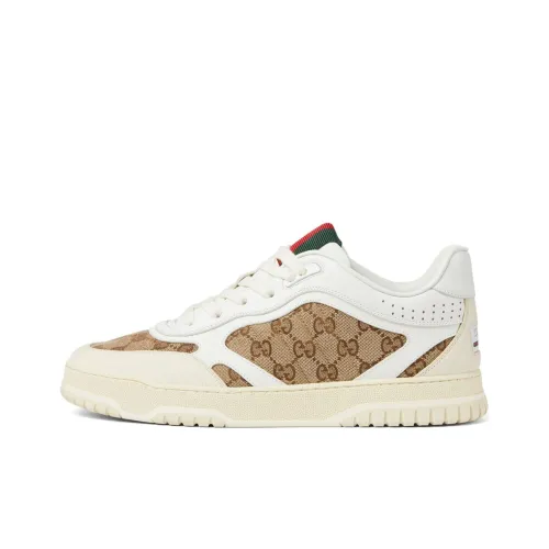 GUCCI Скейтборд Кроссовки Низкие Белые Коричневые Мужские