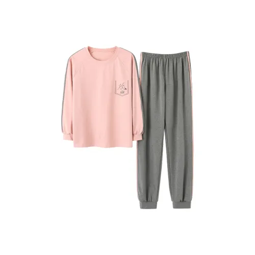 Pretty Lady Домашний костюм женский розовый серый