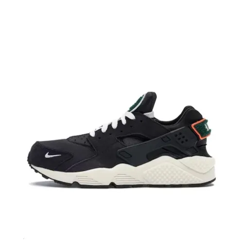 Nike Air Huarache Run Shock Absorbers Slip-Resistant Abrasion-Resistant Low-Top Беговые кроссовки Unisex Black