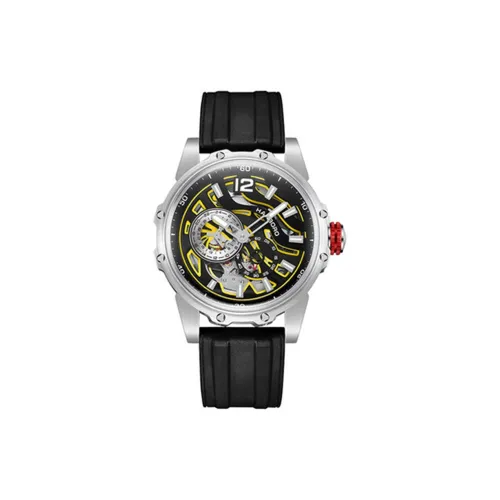 HANBORO Hollow Series Автоматический Механический Механизм Часы Мужские Белый Циферблат HBR88853 BHH