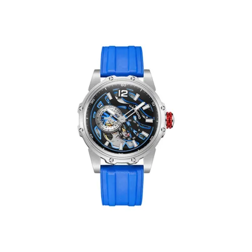 HANBORO Hollow Series Автоматический Механический Механизм Часы Мужские Черепный Циферблат HBR88853 BLL