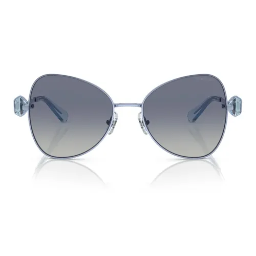 Swarovski Металл Нерегулярная форма Солнцезащитные очки Унисекс Синий