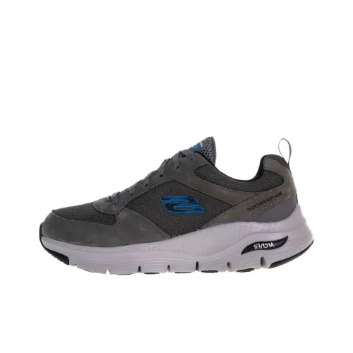 Skechers Arch Fit Амортизация Низкий Топ Беговые кроссовки Мужской Серый