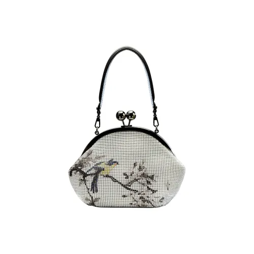 COIN QIAN Микрофибра Синтетическая Кожа Сумка Маленькая Женская Чернила Белый Чернила Черный