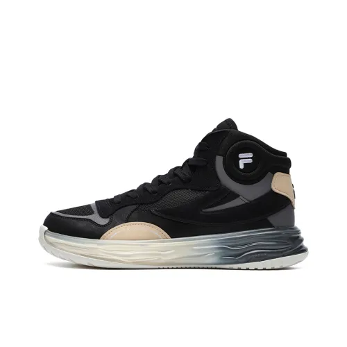 FILA FUSION FX 22 MID Топ Винтажные Баскетбольные Кроссовки Мужские Черные Серые