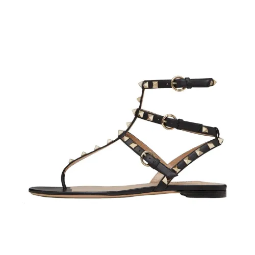 Valentino Rockstud Garavani Римские Сандалии 0,5 см Женские Черные