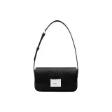 Черный крокодиловый узор (Серебряная пряжка с замком)