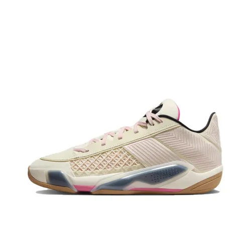 Jordan Air Джордан 38 Low PF Амортизация Низкий Топ Баскетбольные Кроссовки Унисекс Light Розовый Азиатская Версия