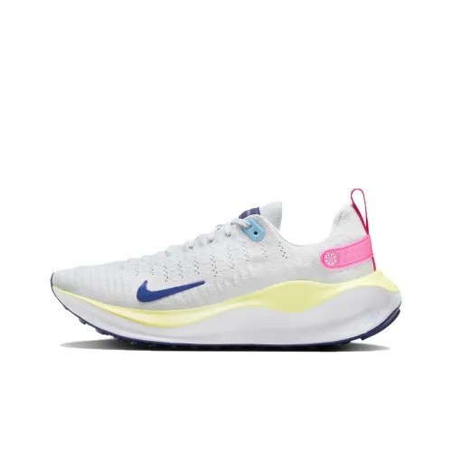 Nike Reactx Infinity 4 Slip-Resistant Coating Легкий Низкий Топ Повседневные Беговые кроссовки Женские Серый Белый