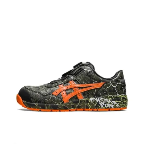 Asics Winjob CP306 BOA Magma Амортизация Износостойкий Низкий Топ Беговые кроссовки Унисекс Армейский зеленый