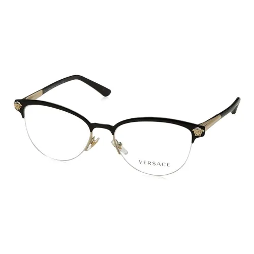 VERSACE Металл Нерегулярная форма Оправы для очков Женские Черный