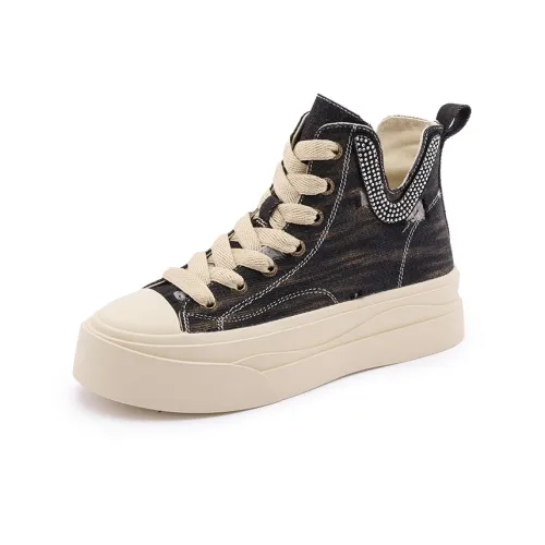 Milan Love Song Противоскользящие Устойчивые к истиранию Высокие Кроссовки для скейтбординга Женские