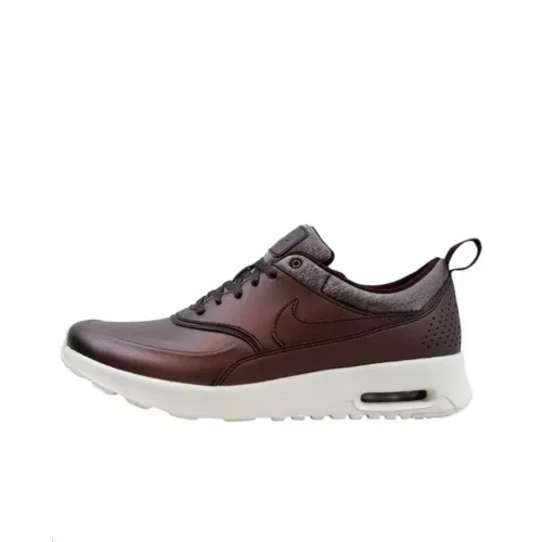 Nike Air Max THEA Амортизация Износостойкие Низкие Кроссовки для Бега Женские Красные