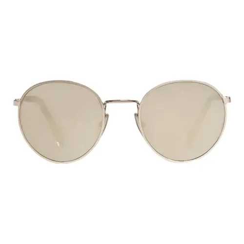 CELINE Металл Круглые Солнцезащитные очки Женские Серебряные